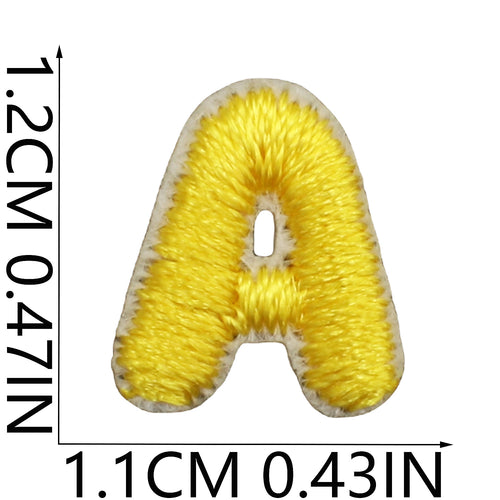 Mini Colorful Embroidered Letter Patches – 1.2cm  Copy Title