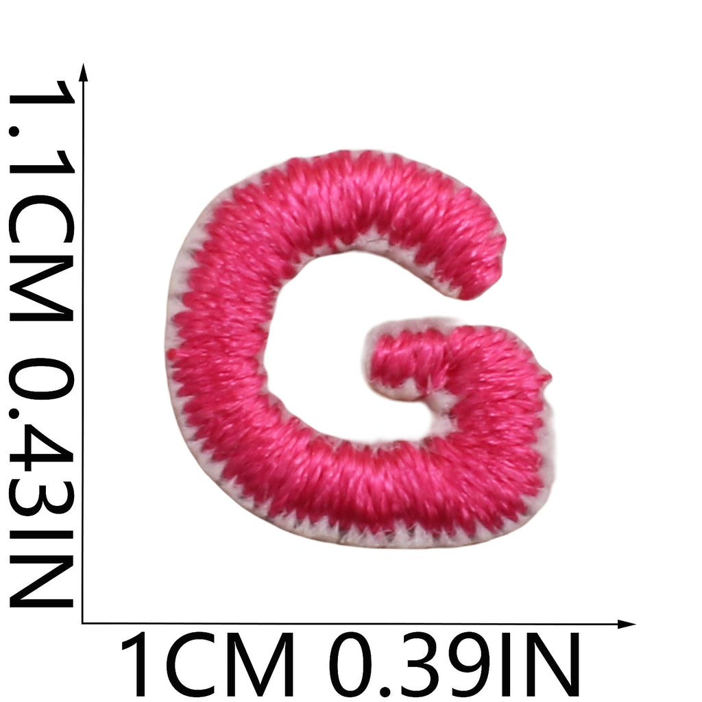 Mini Colorful Embroidered Letter Patches – 1.2cm  Copy Title