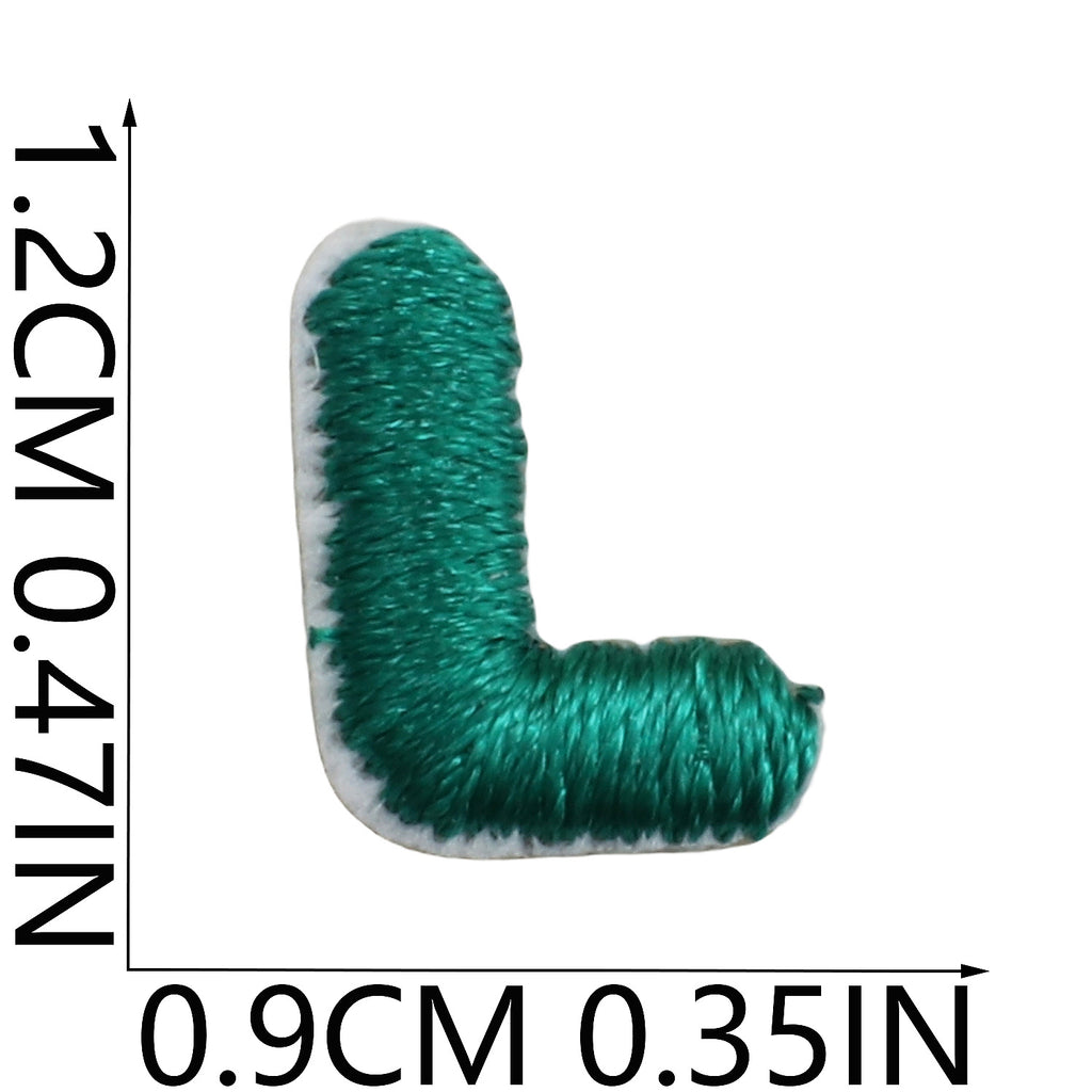 Mini Colorful Embroidered Letter Patches – 1.2cm  Copy Title