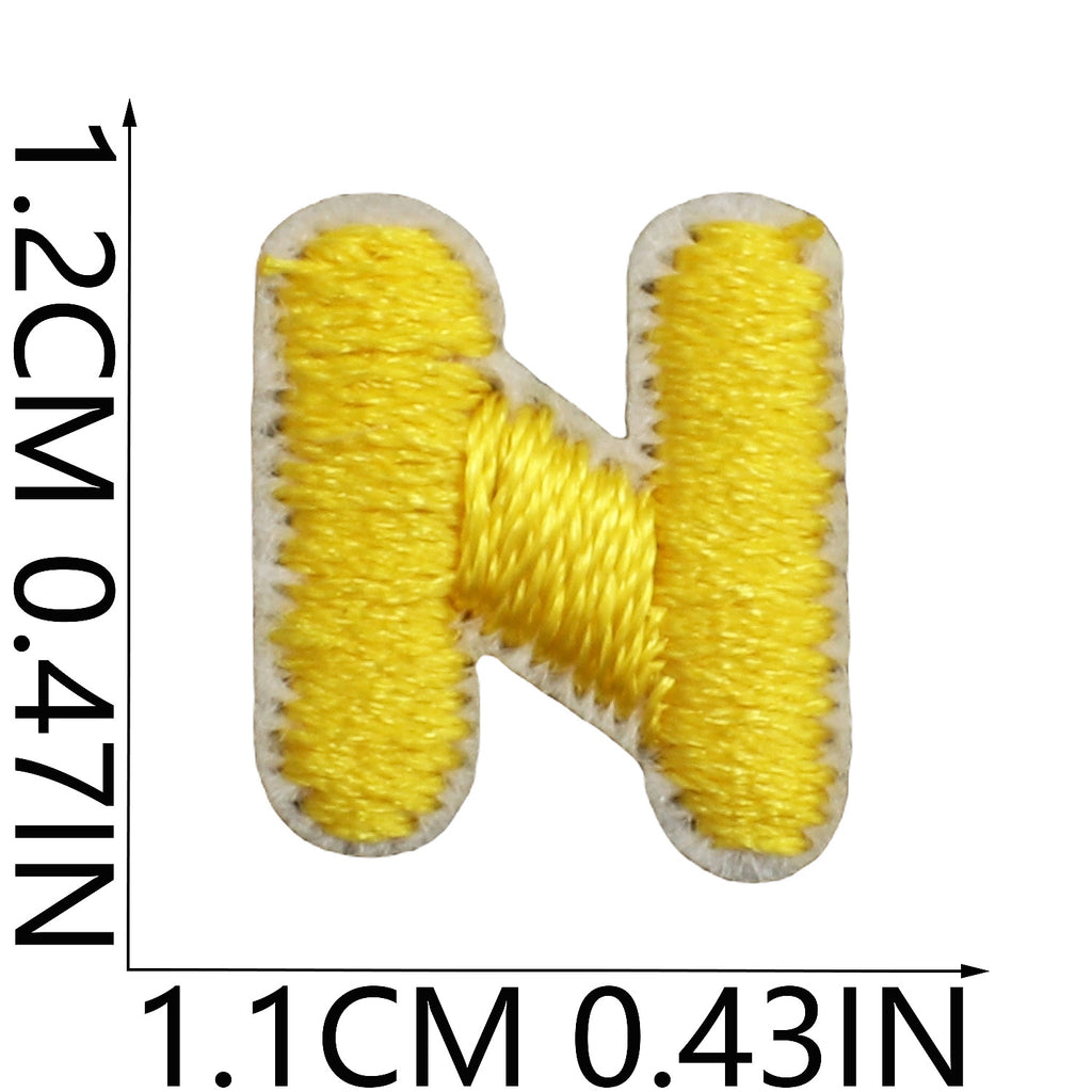 Mini Colorful Embroidered Letter Patches – 1.2cm  Copy Title