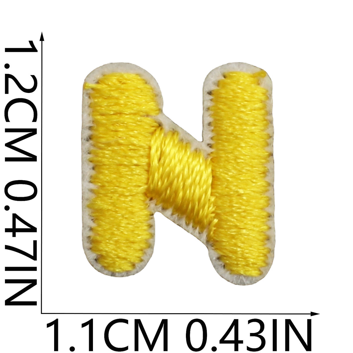 Mini Colorful Embroidered Letter Patches – 1.2cm  Copy Title