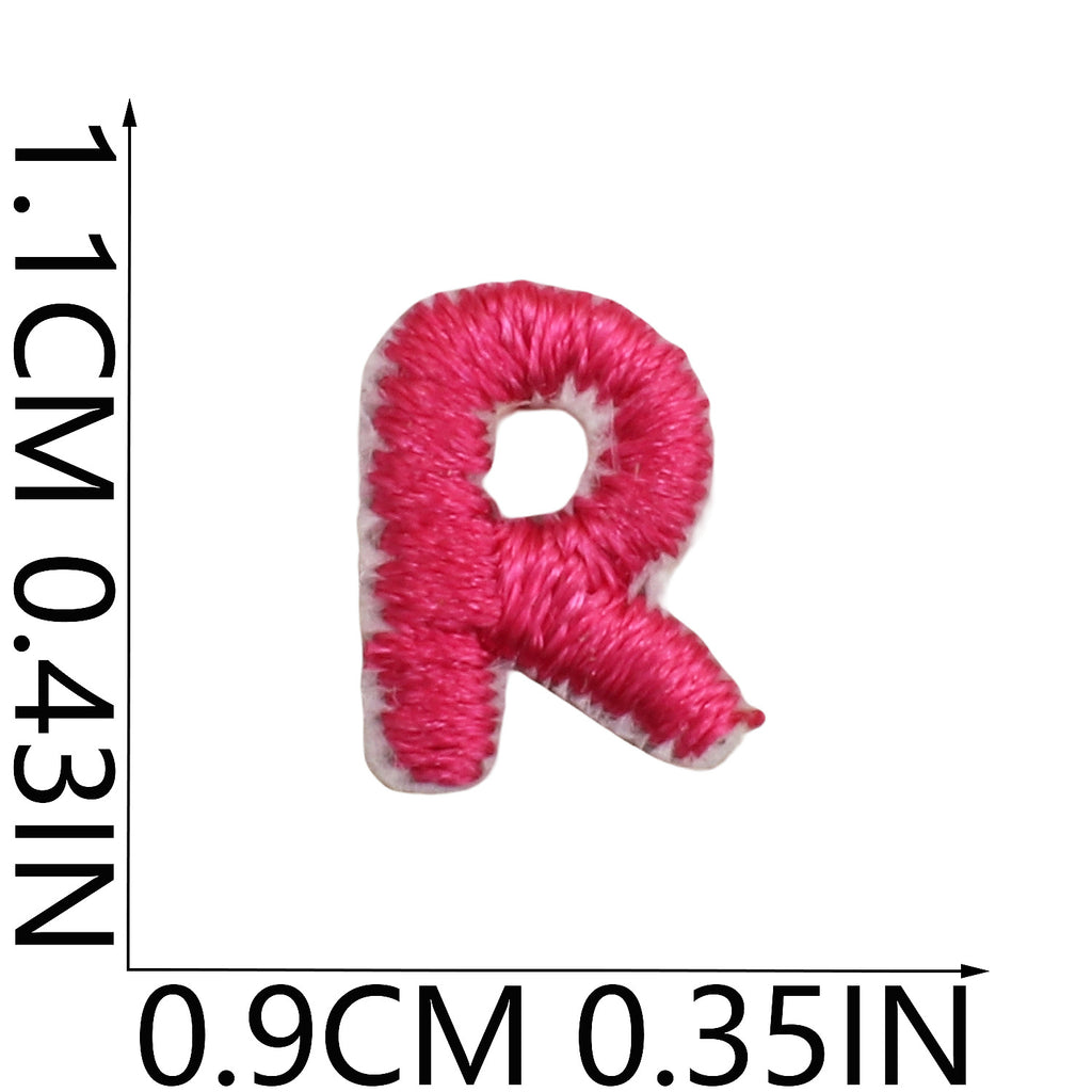 Mini Colorful Embroidered Letter Patches – 1.2cm  Copy Title