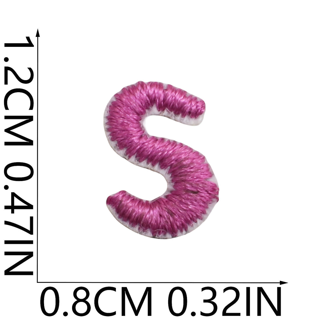 Mini Colorful Embroidered Letter Patches – 1.2cm  Copy Title
