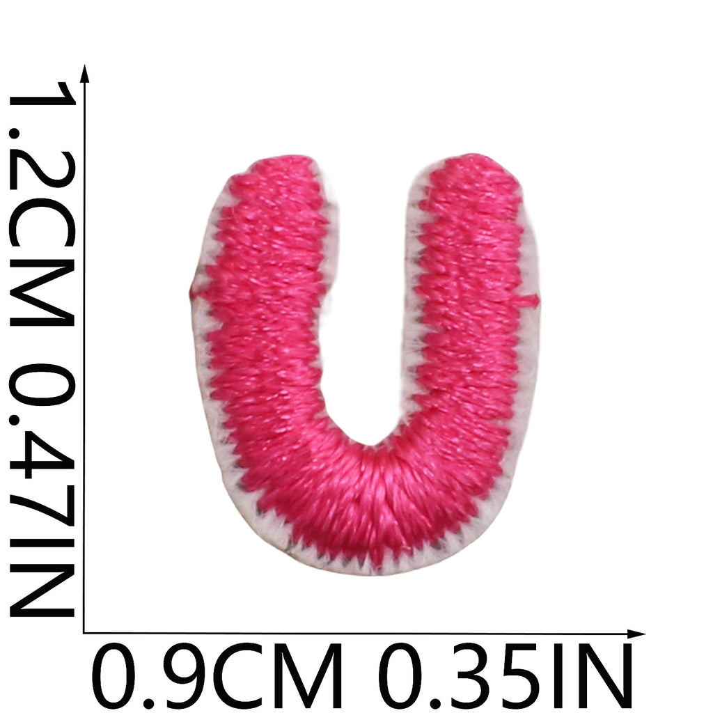 Mini Colorful Embroidered Letter Patches – 1.2cm  Copy Title
