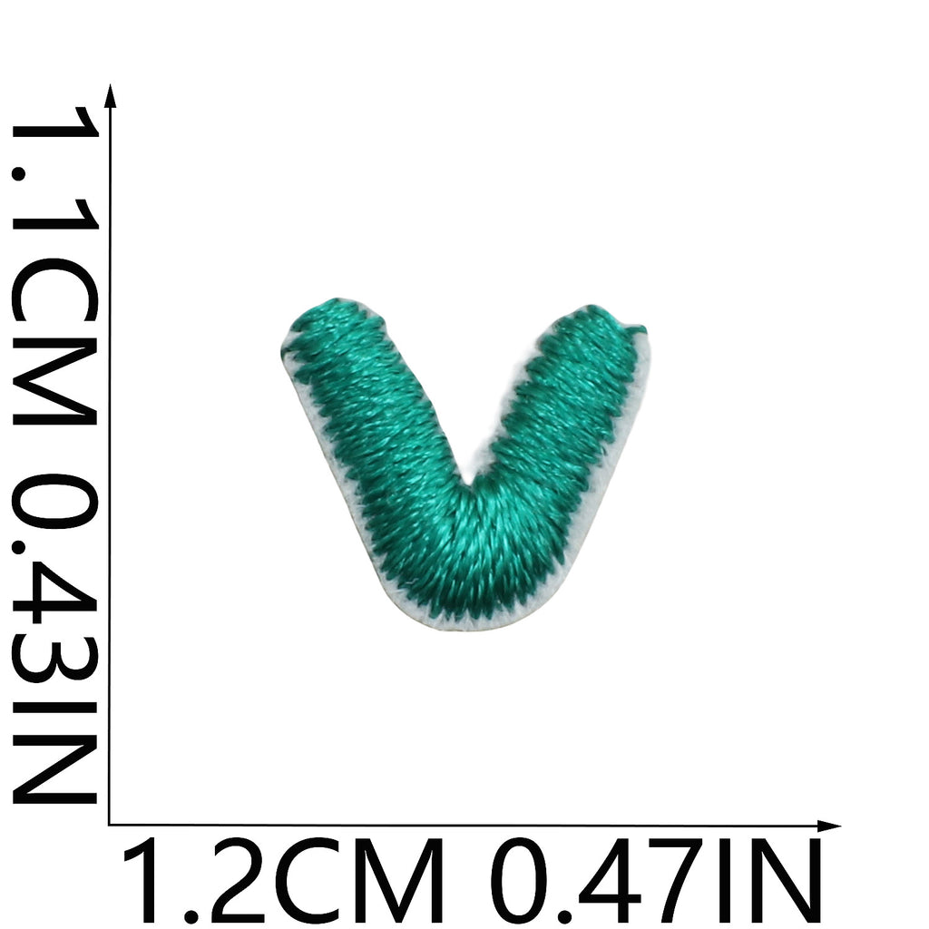 Mini Colorful Embroidered Letter Patches – 1.2cm  Copy Title