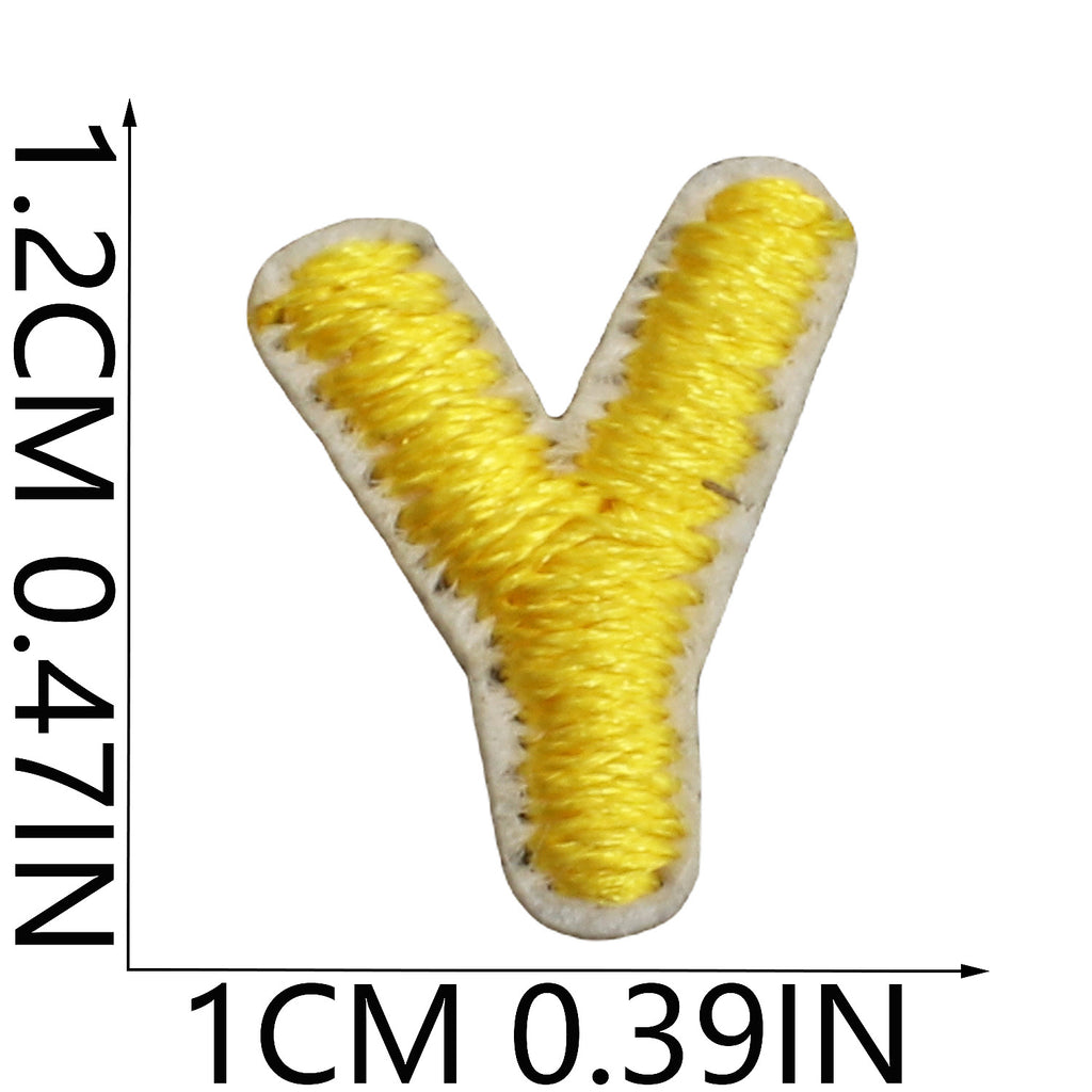 Mini Colorful Embroidered Letter Patches – 1.2cm  Copy Title