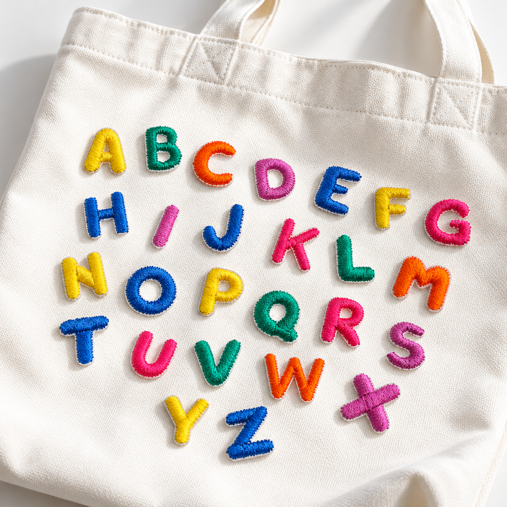Mini Colorful Embroidered Letter Patches – 1.2cm  Copy Title