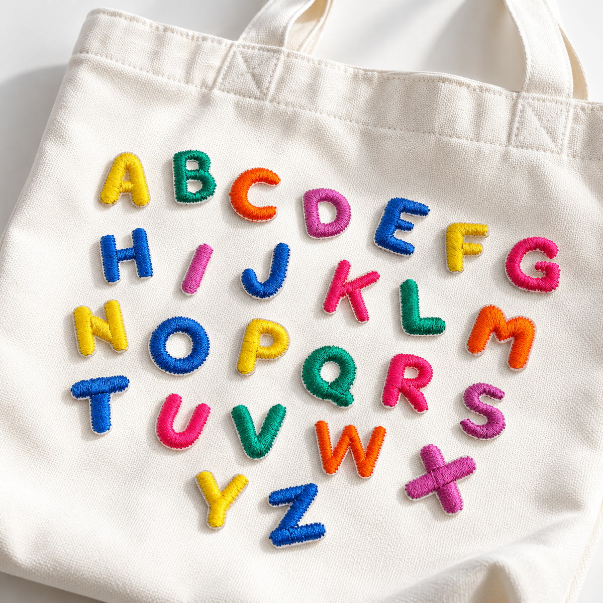 Mini Colorful Embroidered Letter Patches – 1.2cm  Copy Title